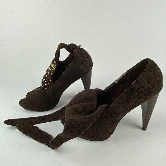 Herstyle Women's Bootie Heels Brown Size 8 - Picture 5 of 9